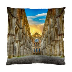 Abbey Ruin Architecture Medieval Standard Cushion Case (one Side) by Celenk