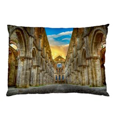 Abbey Ruin Architecture Medieval Pillow Case by Celenk