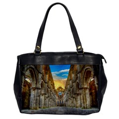 Abbey Ruin Architecture Medieval Office Handbags by Celenk