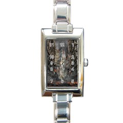 Destruction War Conflict Death Rectangle Italian Charm Watch by Celenk