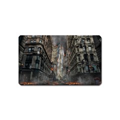 Destruction War Conflict Death Magnet (name Card) by Celenk