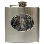 Destruction War Conflict Death Hip Flask (6 oz) Front