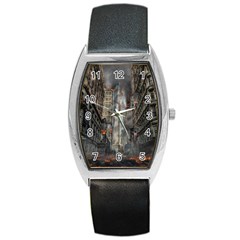 Destruction War Conflict Death Barrel Style Metal Watch by Celenk