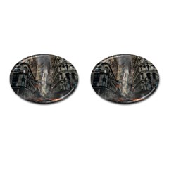 Destruction War Conflict Death Cufflinks (oval) by Celenk