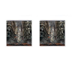 Destruction War Conflict Death Cufflinks (square) by Celenk