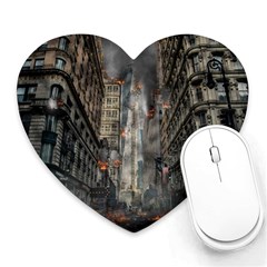 Destruction War Conflict Death Heart Mousepads by Celenk