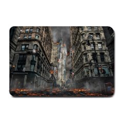 Destruction War Conflict Death Small Doormat  by Celenk