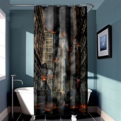 Destruction War Conflict Death Shower Curtain 36  X 72  (stall)  by Celenk