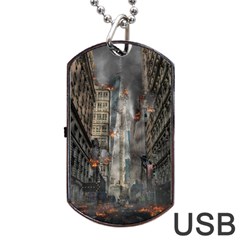 Destruction War Conflict Death Dog Tag Usb Flash (one Side) by Celenk