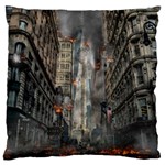 Destruction War Conflict Death Large Cushion Case (One Side) Front