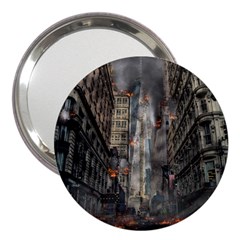 Destruction War Conflict Death 3  Handbag Mirrors by Celenk