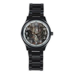 Destruction War Conflict Death Stainless Steel Round Watch by Celenk