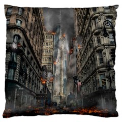 Destruction War Conflict Death Standard Flano Cushion Case (one Side) by Celenk