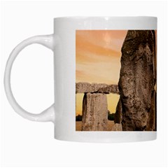 Stonehenge Ancient England White Mugs by Celenk