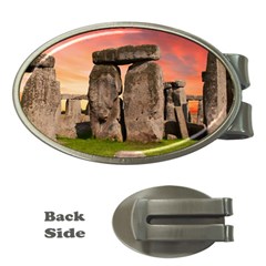 Stonehenge Ancient England Money Clips (oval)  by Celenk