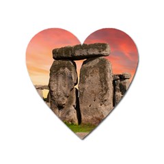 Stonehenge Ancient England Heart Magnet by Celenk