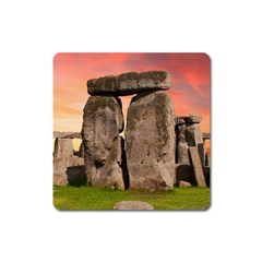 Stonehenge Ancient England Square Magnet by Celenk