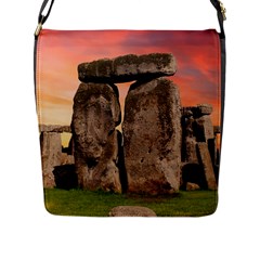 Stonehenge Ancient England Flap Messenger Bag (l)  by Celenk