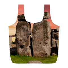 Stonehenge Ancient England Full Print Recycle Bags (l)  by Celenk