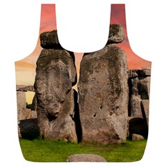 Stonehenge Ancient England Full Print Recycle Bags (l)  by Celenk