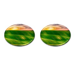 Hills Countryside Sky Rural Cufflinks (oval) by Celenk