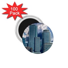 Tower Blocks Skyscraper City Modern 1 75  Magnets (100 Pack)  by Celenk