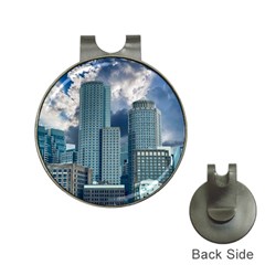 Tower Blocks Skyscraper City Modern Hat Clips With Golf Markers by Celenk