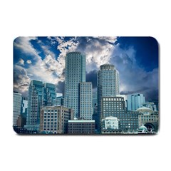 Tower Blocks Skyscraper City Modern Small Doormat  by Celenk