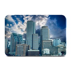 Tower Blocks Skyscraper City Modern Plate Mats by Celenk