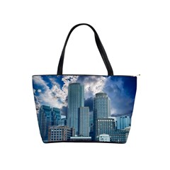 Tower Blocks Skyscraper City Modern Shoulder Handbags by Celenk