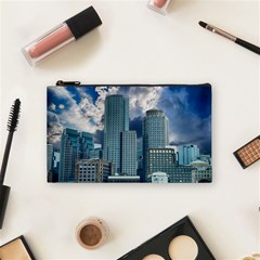 Tower Blocks Skyscraper City Modern Cosmetic Bag (small)  by Celenk