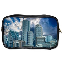 Tower Blocks Skyscraper City Modern Toiletries Bags by Celenk