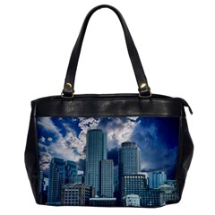 Tower Blocks Skyscraper City Modern Office Handbags by Celenk