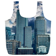 Tower Blocks Skyscraper City Modern Full Print Recycle Bags (l)  by Celenk