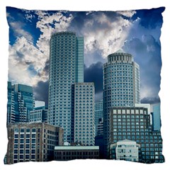 Tower Blocks Skyscraper City Modern Large Flano Cushion Case (two Sides) by Celenk