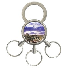 Mountain Snow Landscape Winter 3-ring Key Chains