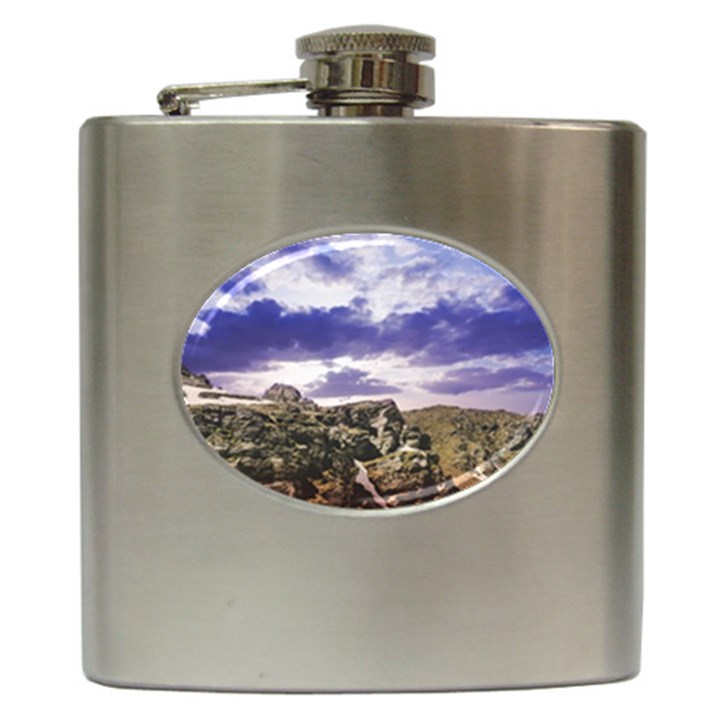 Mountain Snow Landscape Winter Hip Flask (6 oz)