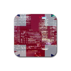 London England City Rubber Coaster (square)  by Celenk