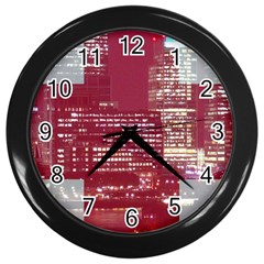 London England City Wall Clocks (black) by Celenk