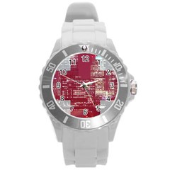 London England City Round Plastic Sport Watch (l) by Celenk