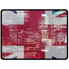 London England City Double Sided Fleece Blanket (large)  by Celenk