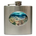 Canyon Mountain Landscape Nature Hip Flask (6 oz) Front