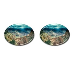 Canyon Mountain Landscape Nature Cufflinks (oval) by Celenk