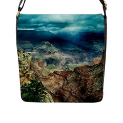 Canyon Mountain Landscape Nature Flap Messenger Bag (l)  by Celenk