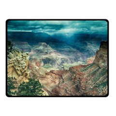 Canyon Mountain Landscape Nature Double Sided Fleece Blanket (small)  by Celenk