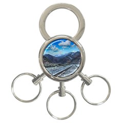 Nature Landscape Mountains Slope 3-ring Key Chains