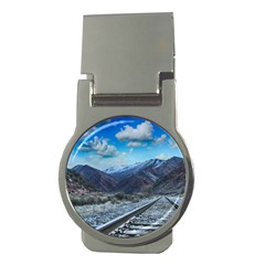 Nature Landscape Mountains Slope Money Clips (round)  by Celenk