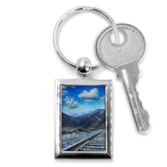 Nature Landscape Mountains Slope Key Chains (rectangle)  by Celenk