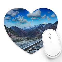 Nature Landscape Mountains Slope Heart Mousepads by Celenk