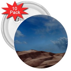 Sand Dune Desert Landscape Dry 3  Buttons (10 Pack)  by Celenk